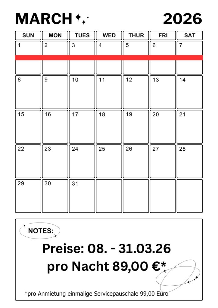 März 2026 Vakanz Online