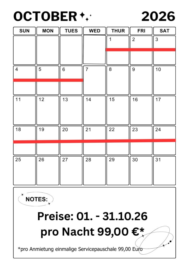 Oktober Stand 25.08.26